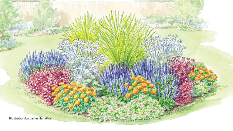 How to Create a Low-Maintenance Garden Island
