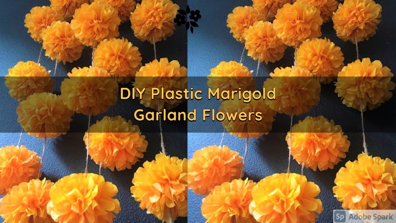 Making Marigold Flowers From Tissue Paper