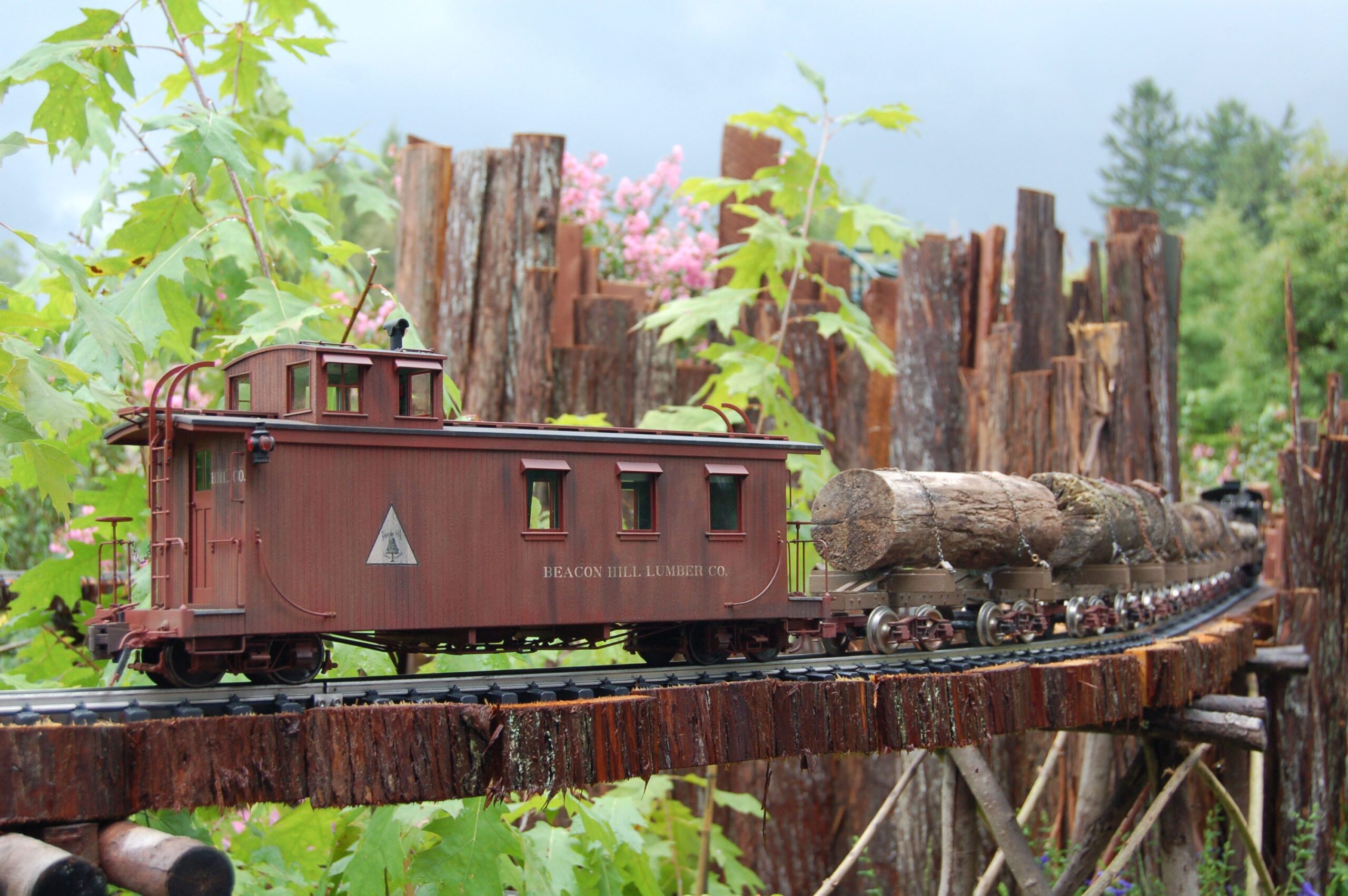 The Perfect Garden for a Model Train Display